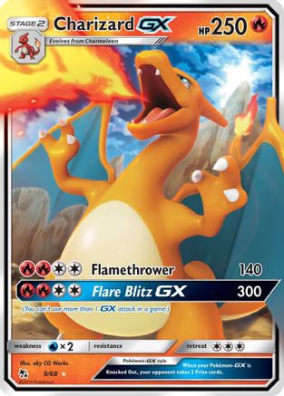 Charizard GX 009/68 [Hidden Fates]  - Holofoil