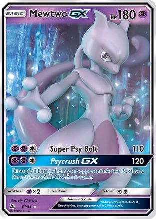 Mewtwo GX 031/68 [Hidden Fates]  - Holofoil