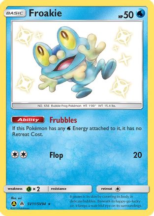 Froakie SV11/SV94 [Hidden Fates Shiny Vault]  - Holofoil