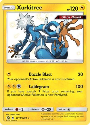 Xurkitree SV14/SV94 [Hidden Fates Shiny Vault]  - Holofoil
