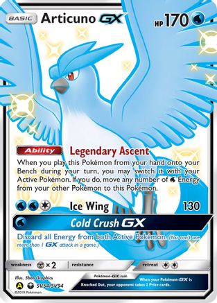 Articuno GX SV54/SV94 [Hidden Fates Shiny Vault]  - Holofoil