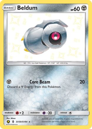Beldum SV30/SV94 [Hidden Fates Shiny Vault]  - Holofoil