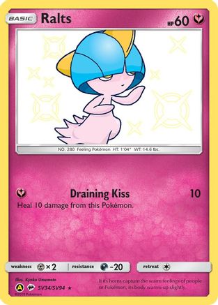 Ralts SV34/SV94 [Hidden Fates Shiny Vault]  - Holofoil