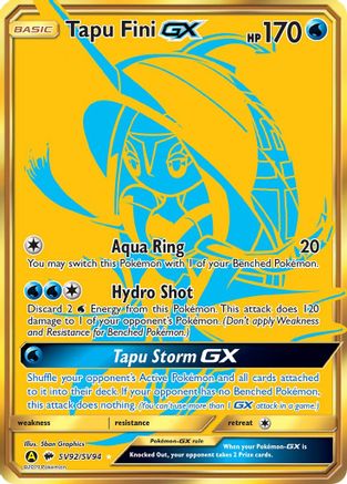 Tapu Fini GX SV92 [Hidden Fates Shiny Vault]  - Holofoil