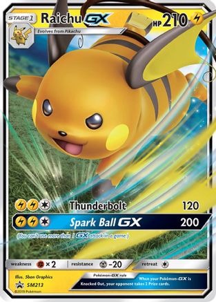 Raichu GX SM213 [SM Promos]  - Holofoil