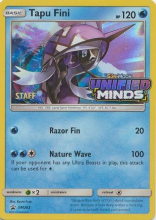 Tapu Fini SM203 [SM Promos]  - Holofoil