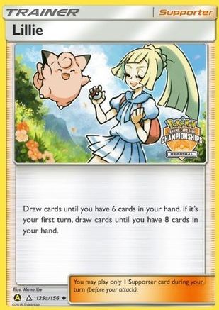 Lillie 125a/156 [League & Championship Cards]  - Reverse Holofoil