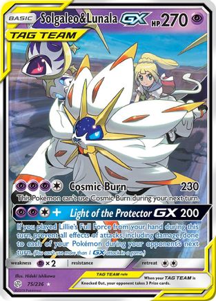Solgaleo & Lunala GX 075/236 [SM  Cosmic Eclipse]  - Holofoil
