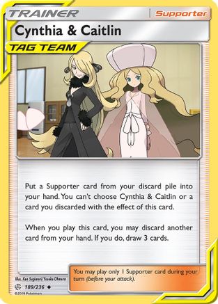 Cynthia & Caitlin 189/236 [SM  Cosmic Eclipse]  - Reverse Holofoil
