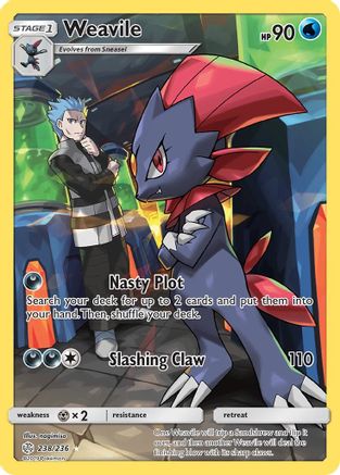 Weavile (Secret) 238/236 [SM  Cosmic Eclipse]  - Holofoil