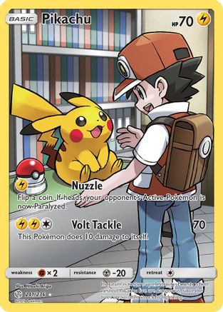 Pikachu (Secret) 241/236 [SM  Cosmic Eclipse]  - Holofoil