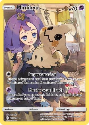Mimikyu (Secret) 245/236 [SM  Cosmic Eclipse]  - Holofoil