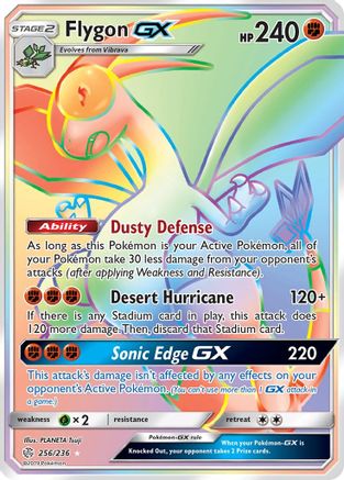 Flygon GX (Secret) 256 [SM  Cosmic Eclipse]  - Holofoil