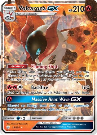 Volcarona GX 035/236 [SM  Cosmic Eclipse]  - Holofoil