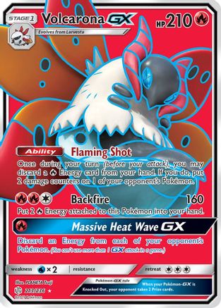 Volcarona GX (Full Art) 213/236 [SM  Cosmic Eclipse]  - Holofoil
