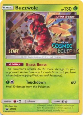 Buzzwole SM218 [SM Promos]  - Holofoil