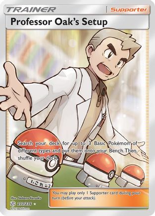 Professor Oak's Setup (Full Art) 233 [SM  Cosmic Eclipse]  - Holofoil