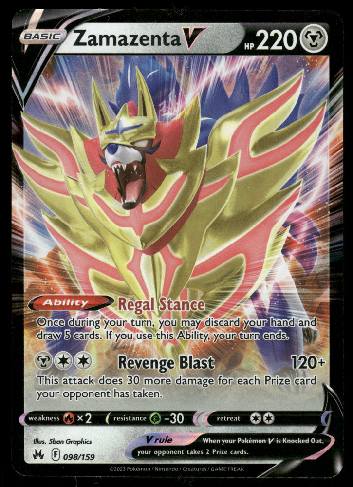 (MP) Zamazenta V 098/159 Crown Zenith