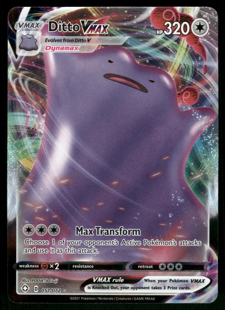 Ditto VMAX 051/072 Shining Fates