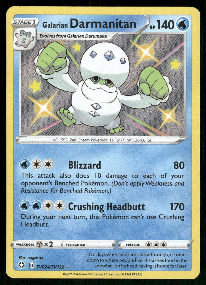 Galarian Darmanitan SV024/SV122 Shining Fates