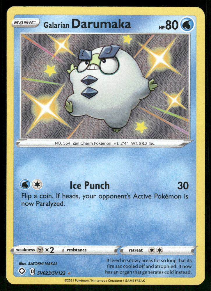 Galarian Darumaka SV023/SV122 Shining Fates