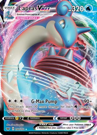 Lapras VMAX 050/202 [SWSH01 Sword & Shield Base Set]  - Holofoil