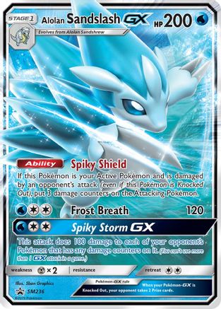 Alolan Sandslash GX SM236 [SM Promos]  - Holofoil