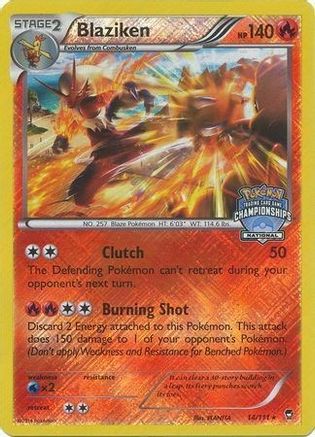 Blaziken 014/111 [League & Championship Cards]  - Reverse Holofoil