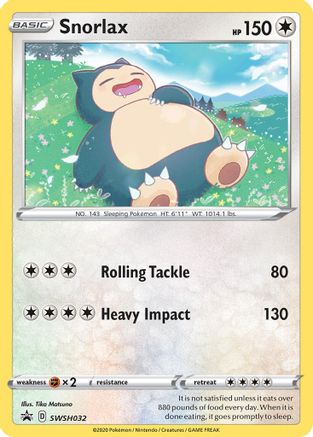 Snorlax SWSH032 [SWSH Sword & Shield Promo Cards]  - Holofoil