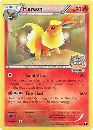 Flareon 012/108 [League & Championship Cards]  - Reverse Holofoil
