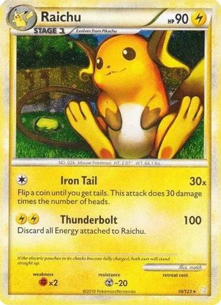 Raichu 010/123 [Deck Exclusives]  - Holofoil