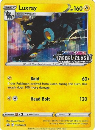 Luxray SWSH023 [SWSH Sword & Shield Promo Cards]  - Holofoil