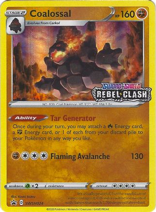 Coalossal SWSH024 [SWSH Sword & Shield Promo Cards]  - Holofoil