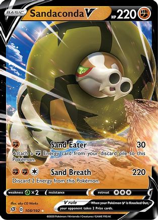 Sandaconda V 108/192 [SWSH02 Rebel Clash]  - Holofoil