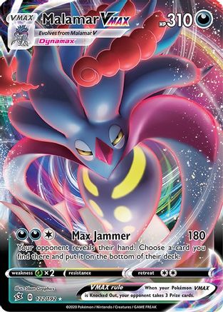 Malamar VMAX 122/192 [SWSH02 Rebel Clash]  - Holofoil