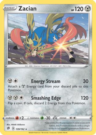 Zacian 139/192 [Deck Exclusives]  - Holofoil