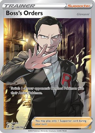 Boss's Orders (Full Art) 189/192 [SWSH02 Rebel Clash]  - Holofoil