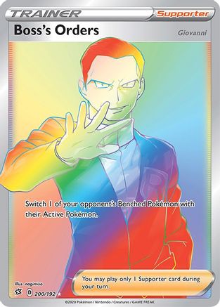 Boss's Orders (Secret) 200/192 [SWSH02 Rebel Clash]  - Holofoil