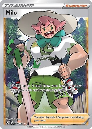 Milo (Full Art) 190/192 [SWSH02 Rebel Clash]  - Holofoil