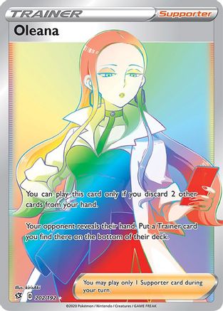 Oleana (Secret) 202/192 [SWSH02 Rebel Clash]  - Holofoil