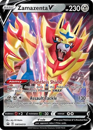 Zamazenta V SWSH019 [SWSH Sword & Shield Promo Cards]  - Holofoil