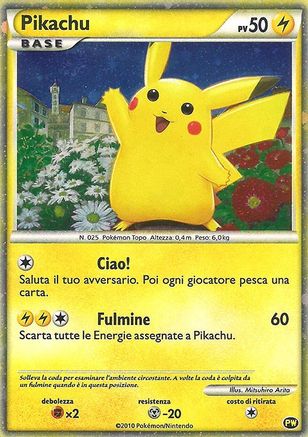 Pikachu (Italian) 0PW [Pikachu World Collection Promos]  - Holofoil