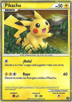 Pikachu (Spanish) 0PW [Pikachu World Collection Promos]  - Holofoil
