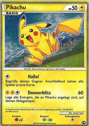 Pikachu (German) 0PW [Pikachu World Collection Promos]  - Holofoil