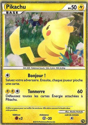 Pikachu (French) 0PW [Pikachu World Collection Promos]  - Holofoil