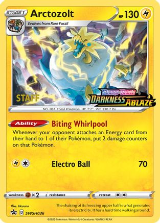 Arctozolt SWSH036 [SWSH Sword & Shield Promo Cards]  - Holofoil