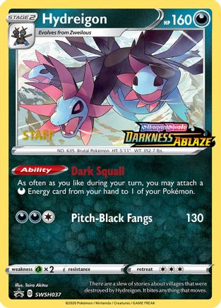 Hydreigon SWSH037 [SWSH Sword & Shield Promo Cards]  - Holofoil