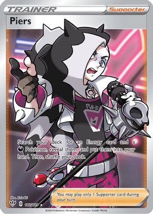 Piers (Full Art) 187/189 [SWSH03 Darkness Ablaze]  - Holofoil