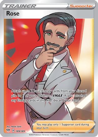 Rose (Full Art) 189/189 [SWSH03 Darkness Ablaze]  - Holofoil