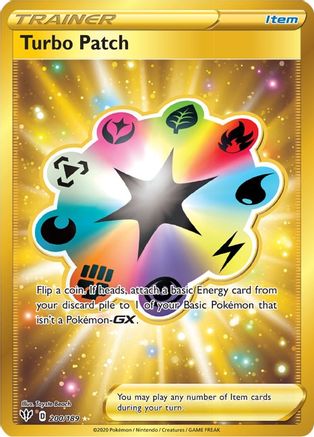 Turbo Patch (Secret) 200/189 [SWSH03 Darkness Ablaze]  - Holofoil